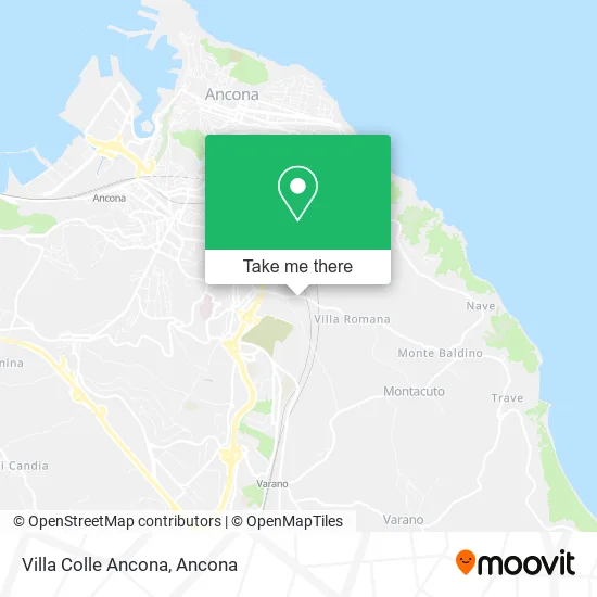 Villa Colle Ancona map