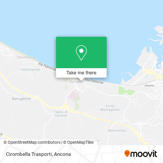 Cirombella Trasporti map