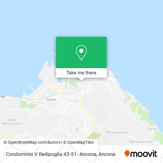 Condominio V Redipuglia 43-51- Ancona map