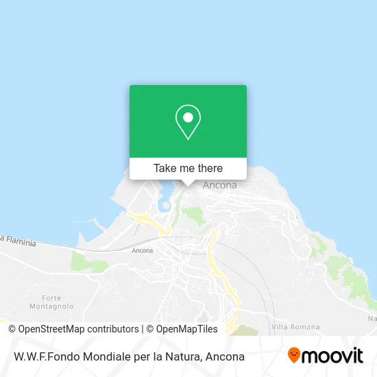 W.W.F.Fondo Mondiale per la Natura map