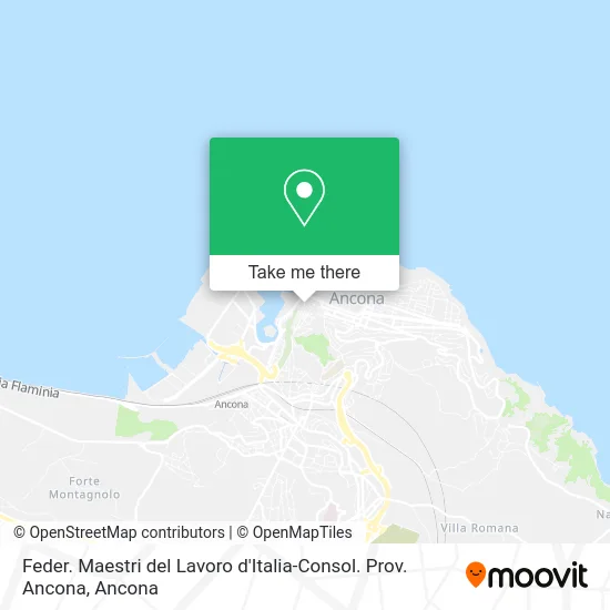 Federation of Labor Masters of Italy-Ancona Provincial Consolidation map