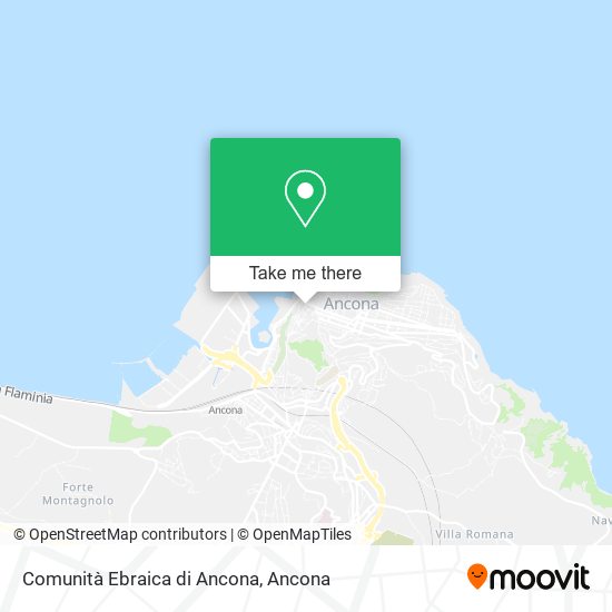 Comunità Ebraica di Ancona map