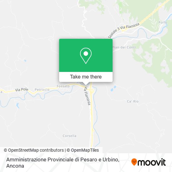 Amministrazione Provinciale di Pesaro e Urbino map