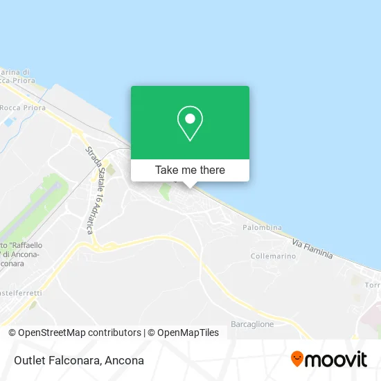 Outlet Falconara map