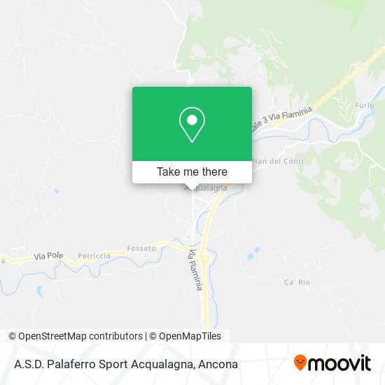 A.S.D. Palaferro Sport Acqualagna map