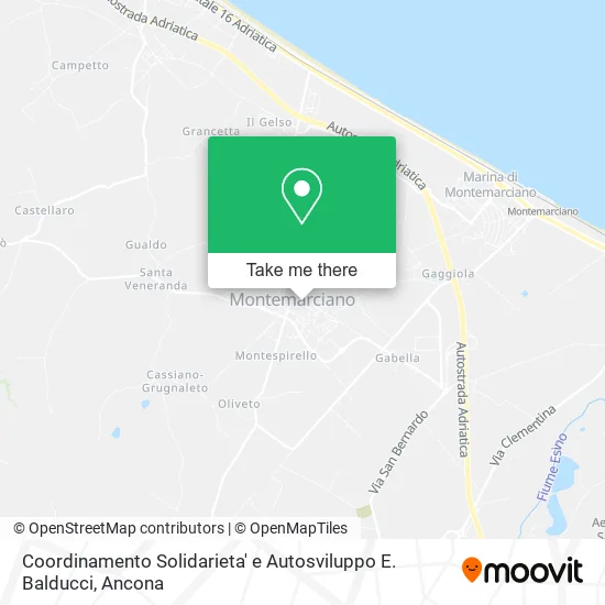 Coordinamento Solidarieta' e Autosviluppo E. Balducci map