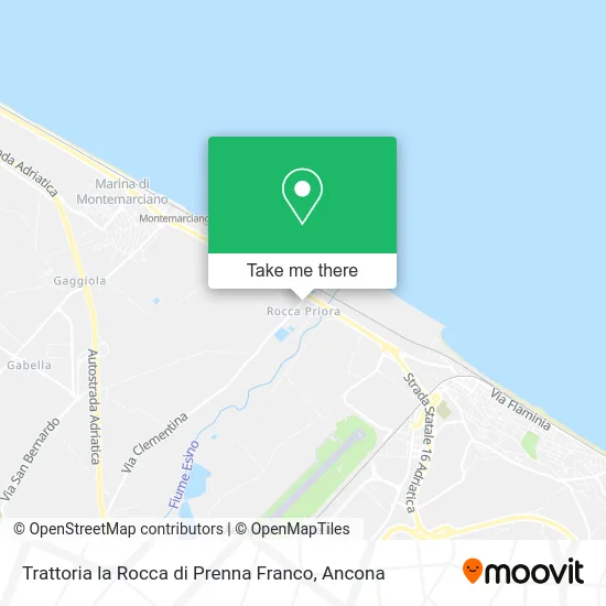 Trattoria la Rocca di Prenna Franco map