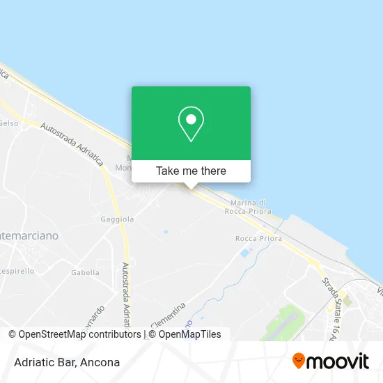 Adriatic Bar map