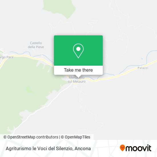 Agriturismo le Voci del Silenzio map