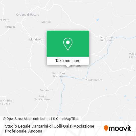 Studio Legale Cantarini-di Colli-Galai-Aociazione Profeionale map