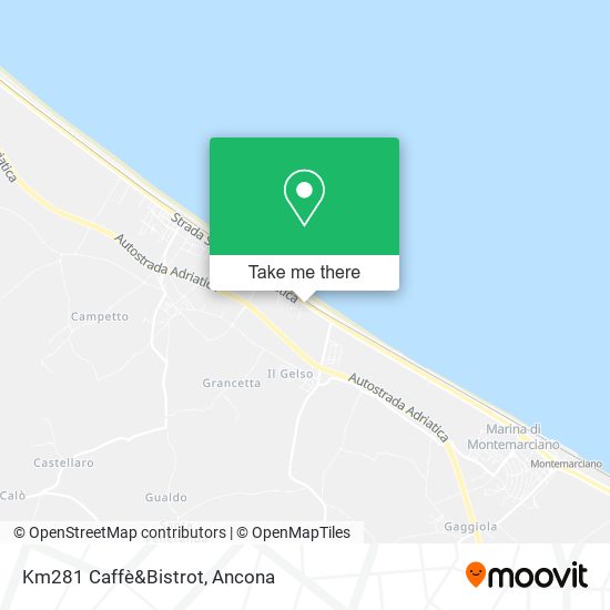 Km281 Caffè&Bistrot map