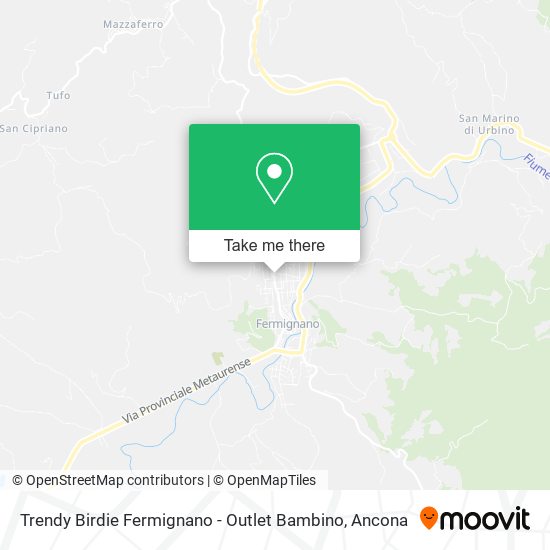 Trendy Birdie Fermignano - Outlet Bambino map
