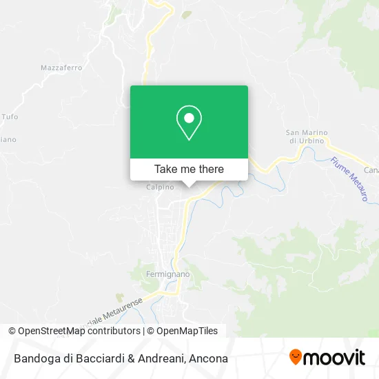Bandoga di Bacciardi & Andreani map