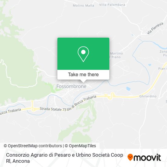 Consorzio Agrario di Pesaro e Urbino Società Coop Rl map