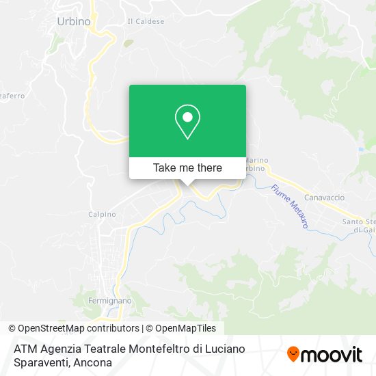 ATM Agenzia Teatrale Montefeltro di Luciano Sparaventi map