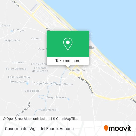 Caserma dei Vigili del Fuoco map