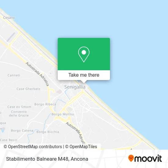 Stabilimento Balneare M48 map