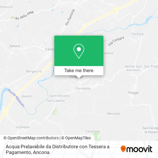 Acqua Prelavabile da Distributore con Tessera a Pagamento map