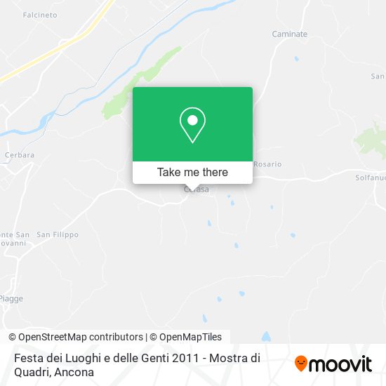 Festa dei Luoghi e delle Genti 2011 - Mostra di Quadri map