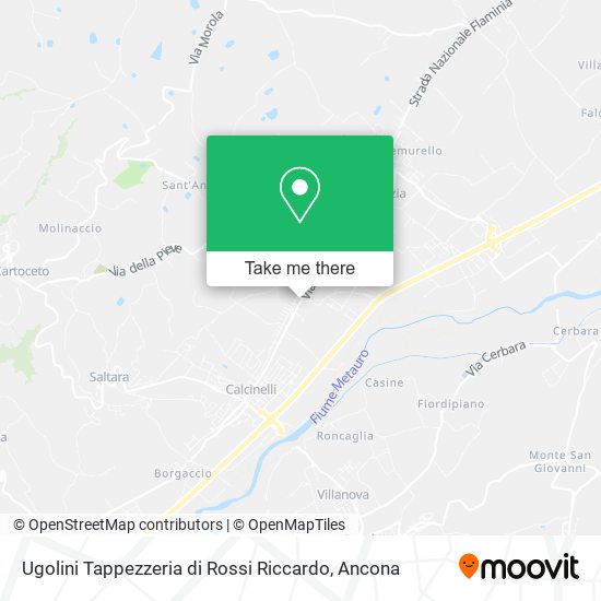 Ugolini Tappezzeria di Rossi Riccardo map