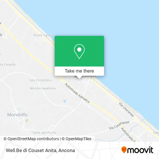 Well.Be di Couset Anita map
