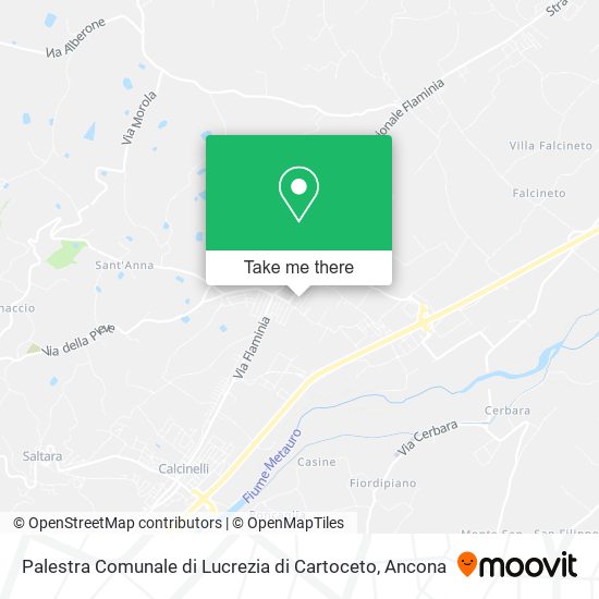 Palestra Comunale di Lucrezia di Cartoceto map