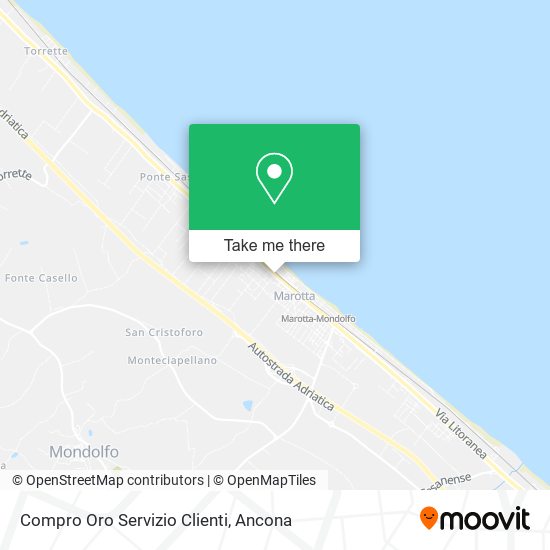 Compro Oro Servizio Clienti map