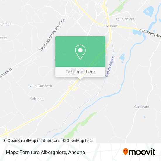 Mepa Forniture Alberghiere map