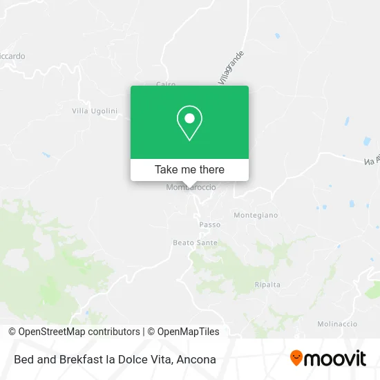 Bed and Breakfast La Dolce Vita map