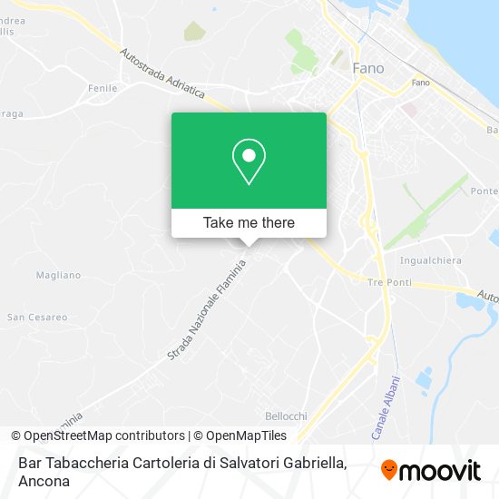 Bar Tabaccheria Cartoleria di Salvatori Gabriella map
