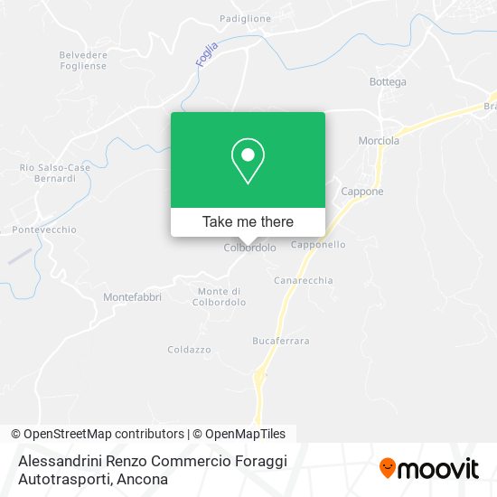 Alessandrini Renzo Commercio Foraggi Autotrasporti map
