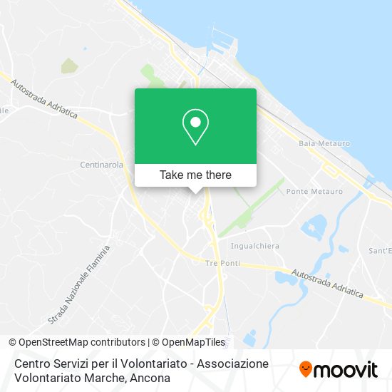 Centro Servizi per il Volontariato - Associazione Volontariato Marche map