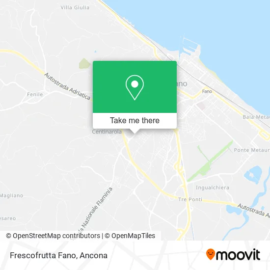 Frescofrutta Fano map