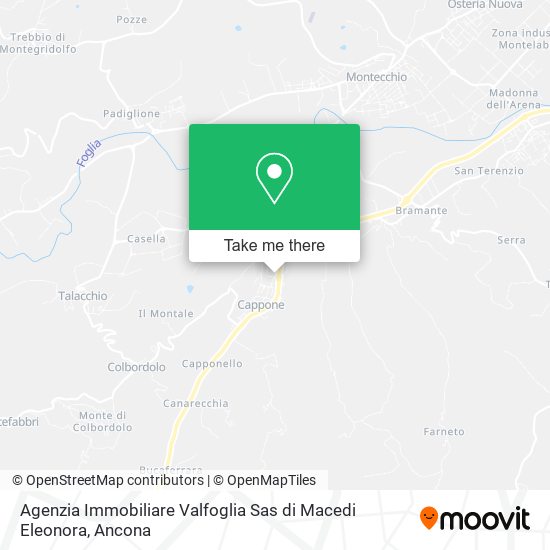 Agenzia Immobiliare Valfoglia Sas di Macedi Eleonora map