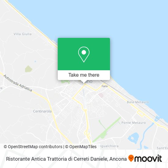 Ristorante Antica Trattoria di Cerreti Daniele map