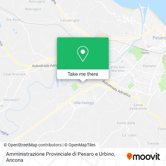Amministrazione Provinciale di Pesaro e Urbino map