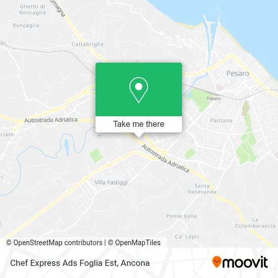 Chef Express Ads Foglia Est map