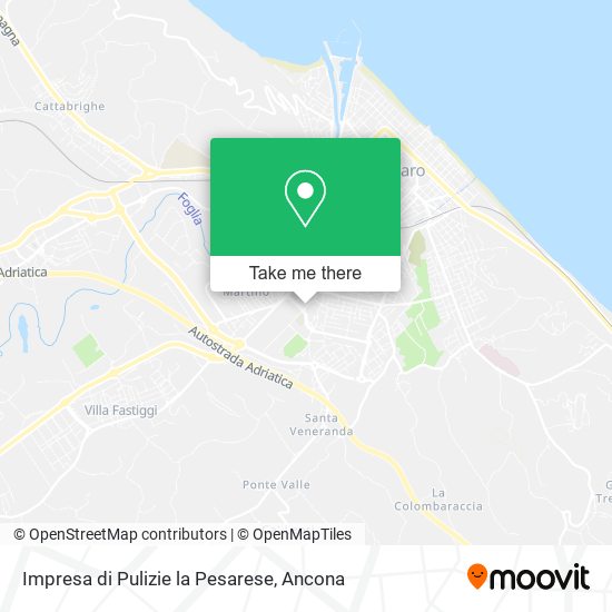 Impresa di Pulizie la Pesarese map
