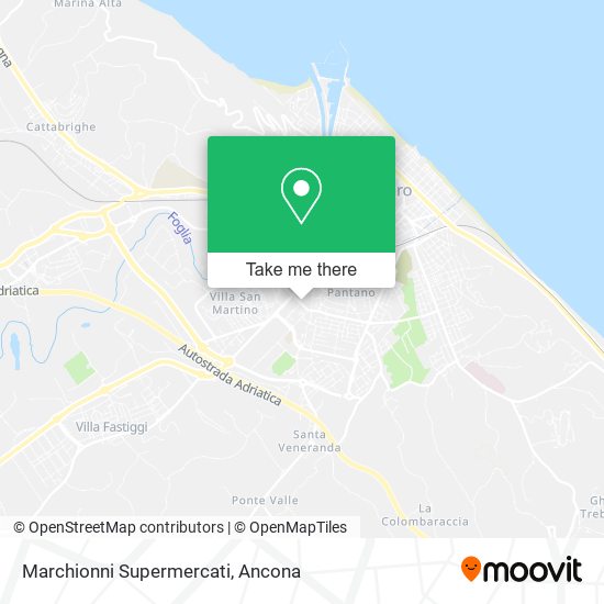 Marchionni Supermercati map