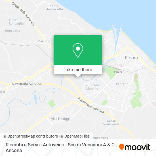 Ricambi e Servizi Autoveicoli Snc di Vennarini A.& C. map