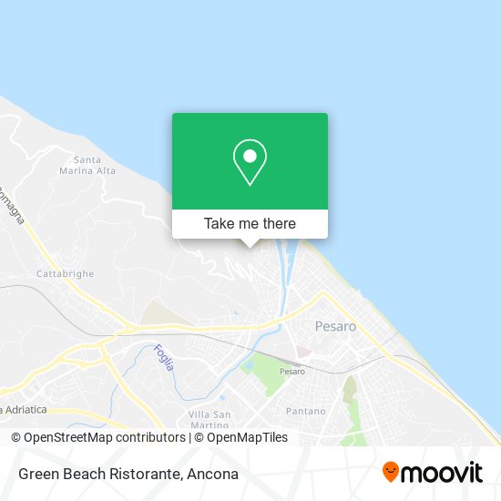 Green Beach Ristorante map