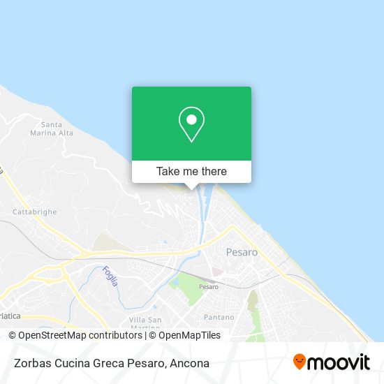 Zorbas Cucina Greca Pesaro map