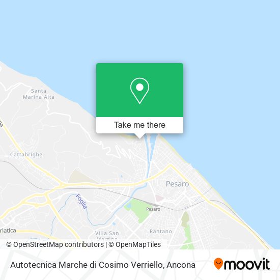 Autotecnica Marche di Cosimo Verriello map
