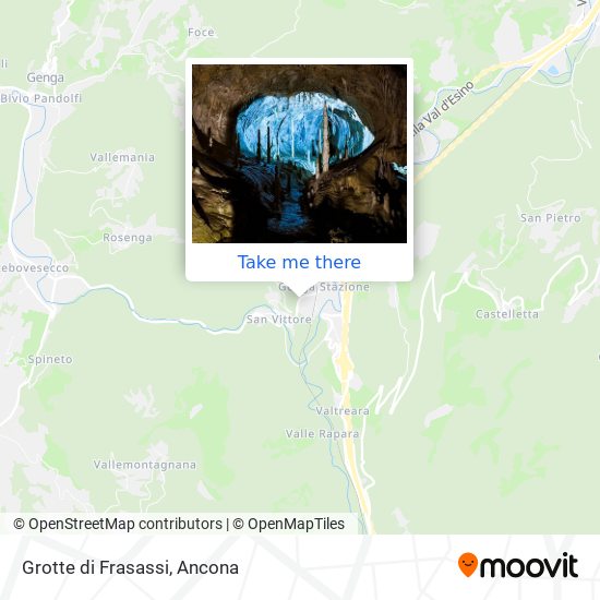 Grotte di Frasassi map