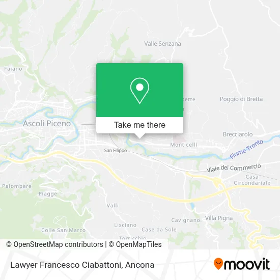 Lawyer Francesco Ciabattoni map