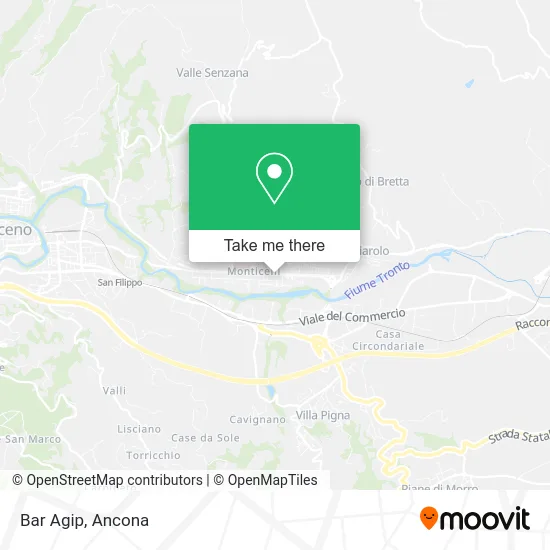 Bar Agip map