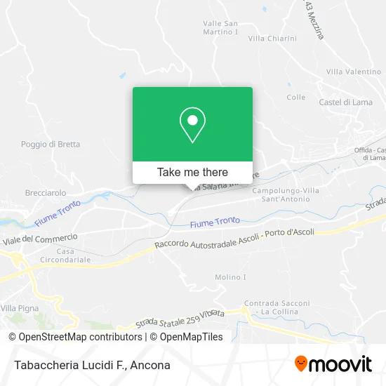 Tabaccheria Lucidi F. map