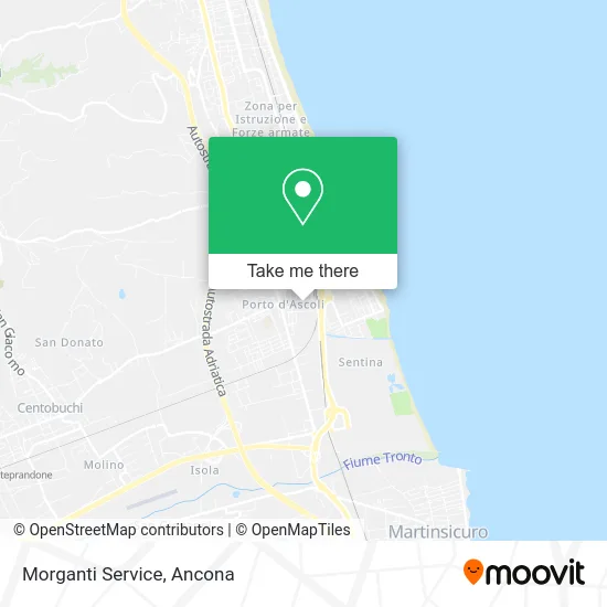 Morganti Service map