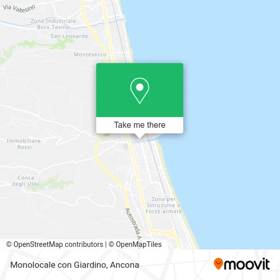 Monolocale con Giardino map