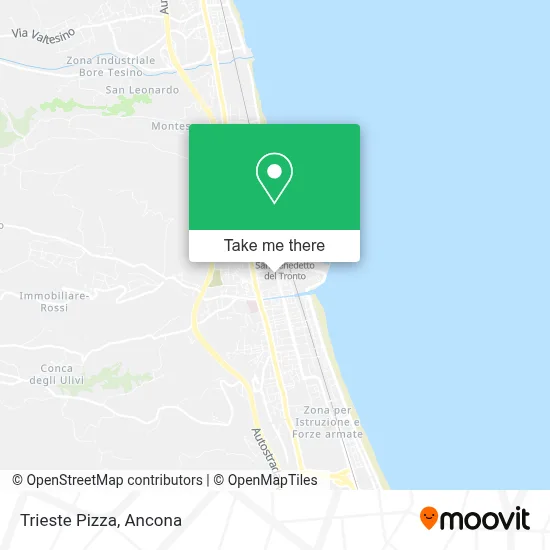 Trieste Pizza map